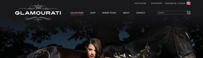 glamourati ecommerce website